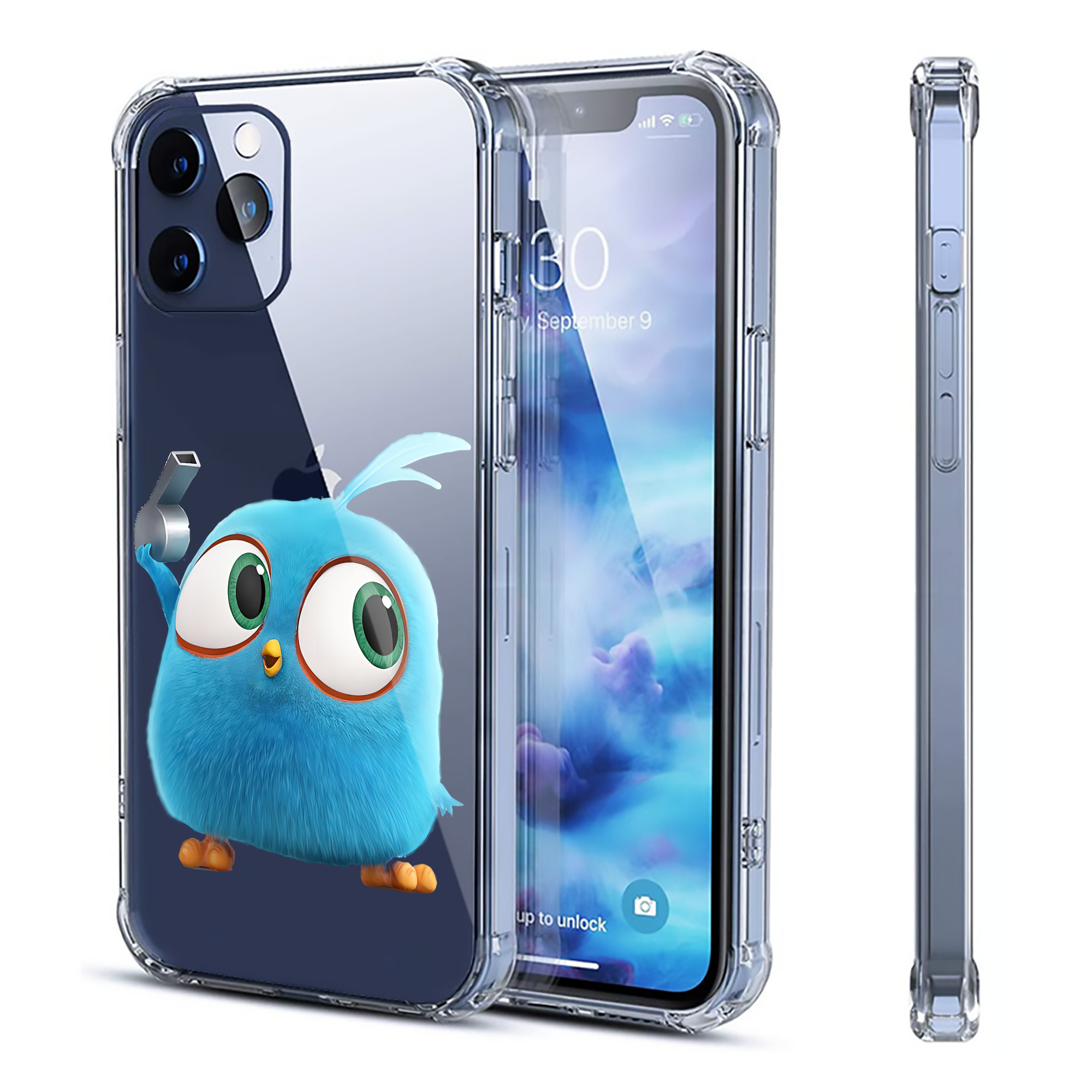 （画像用） Angry Birds アングリーバード 【iPhone 12シリーズ対応】透明スマホケース（クリアソフトケース）